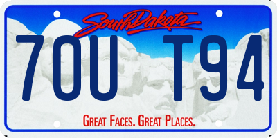 SD license plate 70UT94
