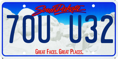 SD license plate 70UU32