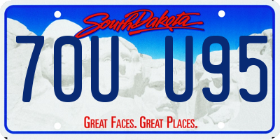 SD license plate 70UU95
