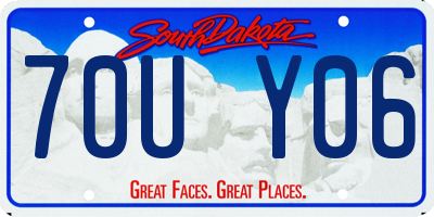 SD license plate 70UY06