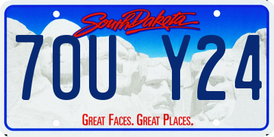 SD license plate 70UY24