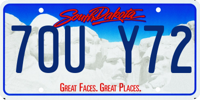 SD license plate 70UY72