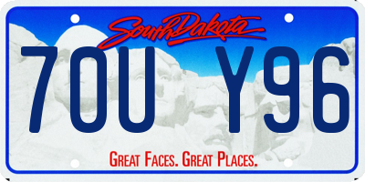 SD license plate 70UY96