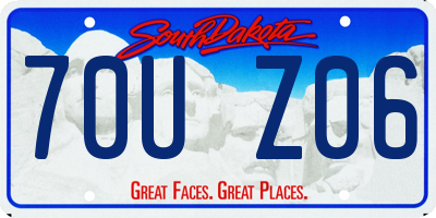 SD license plate 70UZ06