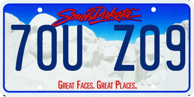 SD license plate 70UZ09