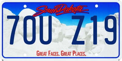 SD license plate 70UZ19