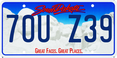 SD license plate 70UZ39