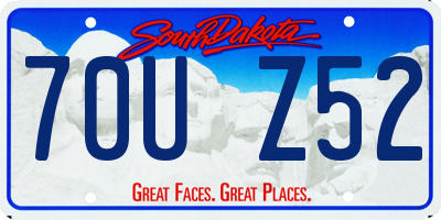 SD license plate 70UZ52