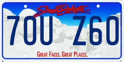 SD license plate 70UZ60