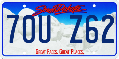 SD license plate 70UZ62