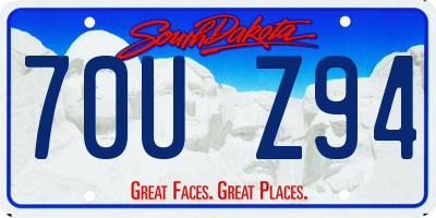 SD license plate 70UZ94