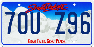 SD license plate 70UZ96