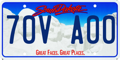 SD license plate 70VA00