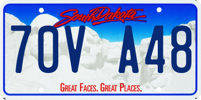 SD license plate 70VA48