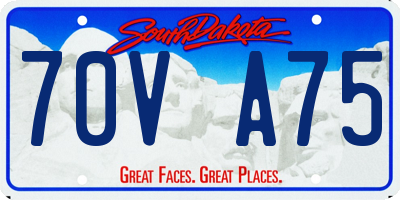 SD license plate 70VA75