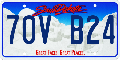 SD license plate 70VB24