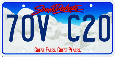SD license plate 70VC20