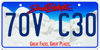 SD license plate 70VC30