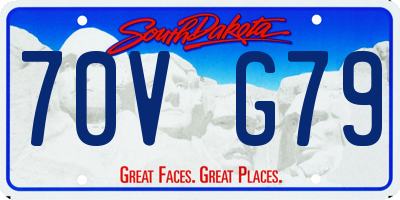 SD license plate 70VG79
