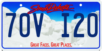 SD license plate 70VI20