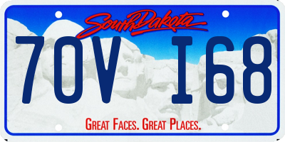 SD license plate 70VI68