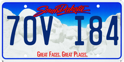 SD license plate 70VI84
