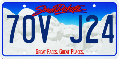 SD license plate 70VJ24