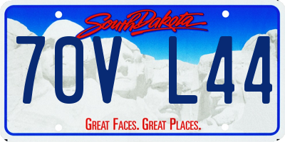 SD license plate 70VL44