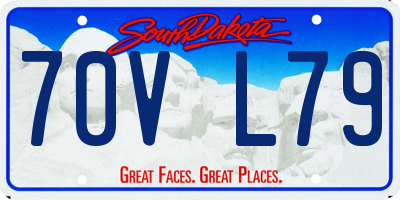 SD license plate 70VL79
