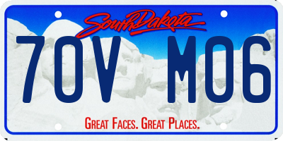 SD license plate 70VM06