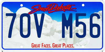 SD license plate 70VM56