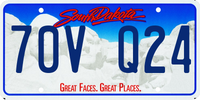 SD license plate 70VQ24