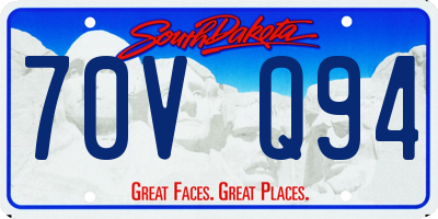 SD license plate 70VQ94