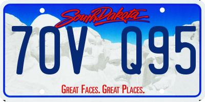 SD license plate 70VQ95