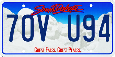 SD license plate 70VU94