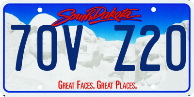 SD license plate 70VZ20