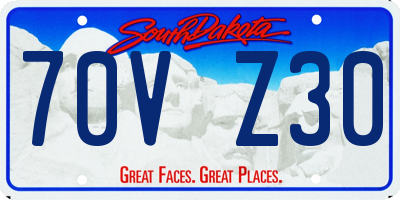 SD license plate 70VZ30