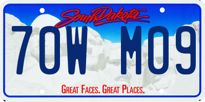 SD license plate 70WM09