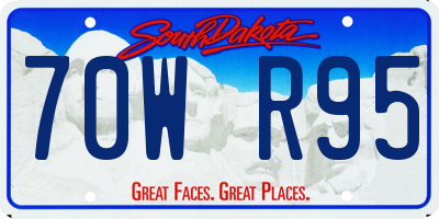 SD license plate 70WR95