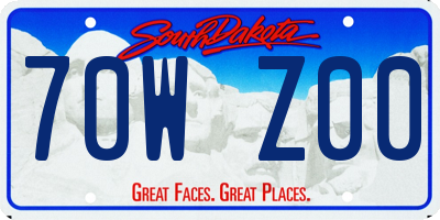 SD license plate 70WZ00