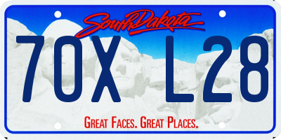 SD license plate 70XL28