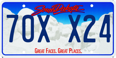 SD license plate 70XX24