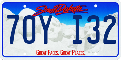 SD license plate 70YI32
