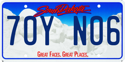 SD license plate 70YN06