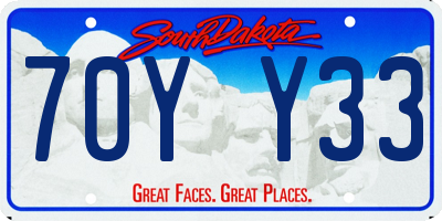 SD license plate 70YY33