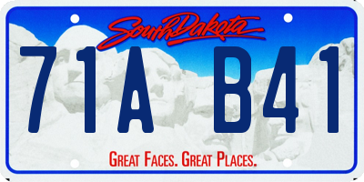 SD license plate 71AB41