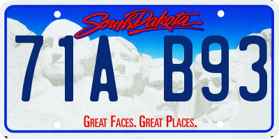 SD license plate 71AB93