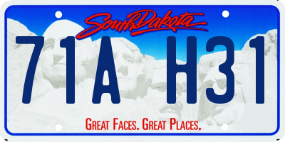 SD license plate 71AH31