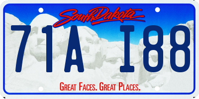 SD license plate 71AI88