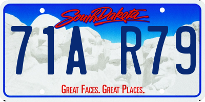 SD license plate 71AR79
